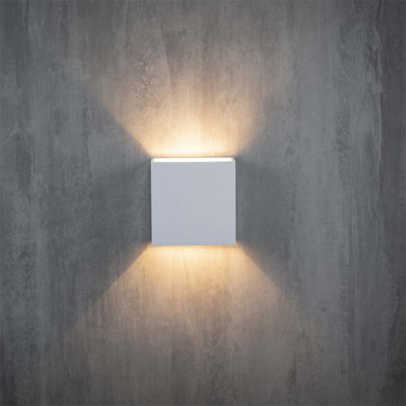 Lámpara de pared Facho blanco IP65 LED Cálida 4W BM4052