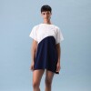 Remerón [V1] Algodón Azul y Crema
