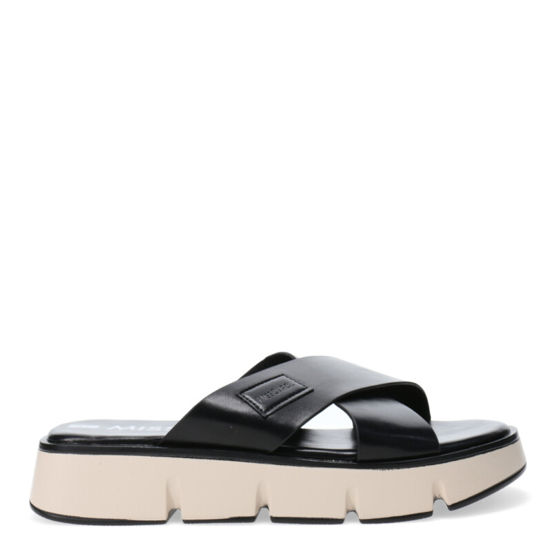 Sandalias de Mujer Miss Carol MINICOY con tiras cruzadas Negro