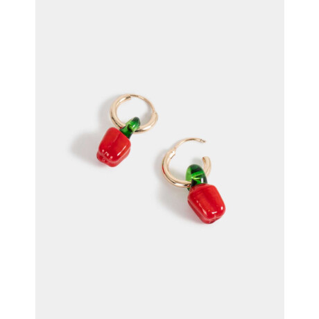 Aros Argolla De Frutas Dorado