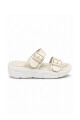Sandalia goma hebillas metálicas 5206 Crudo