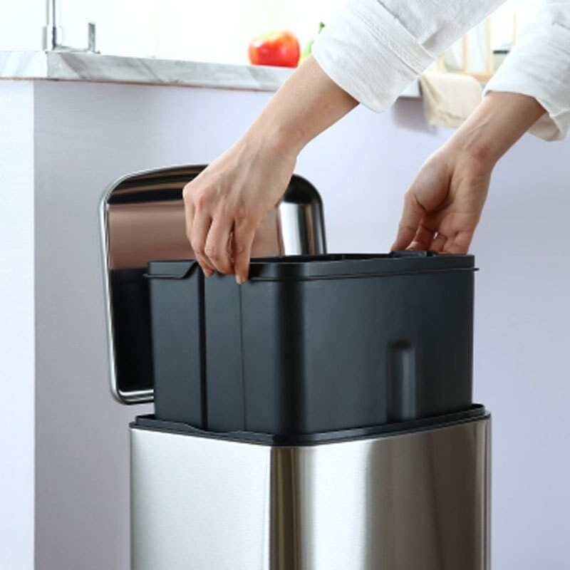 Tacho cesto de basura acero inoxidable 12L Tacho cesto de basura acero inoxidable 12L