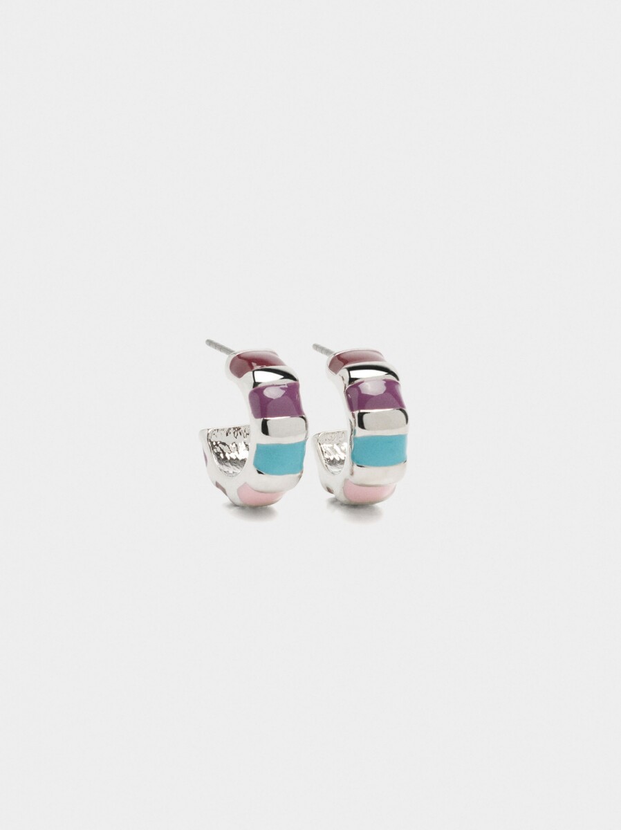Aros De Esmalte - multicolor 