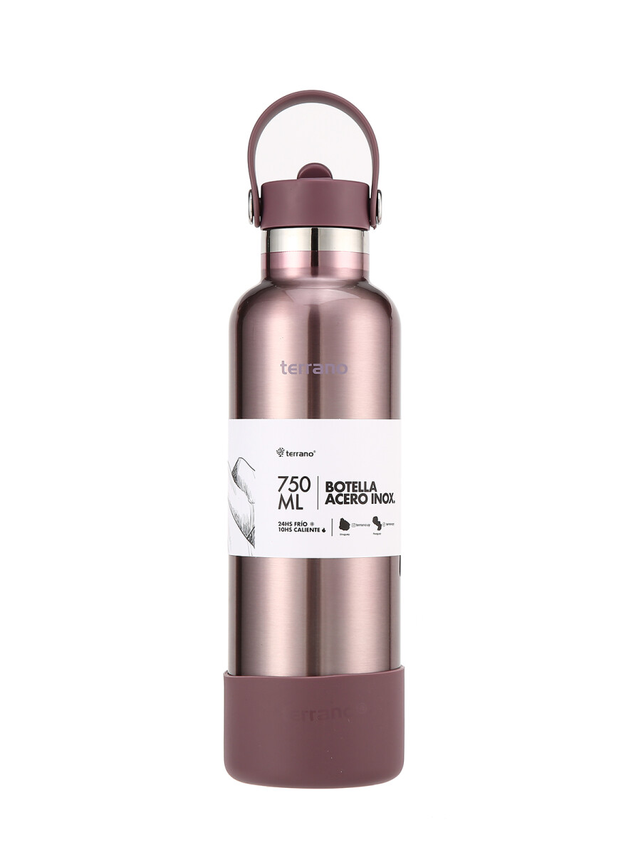 Botella Térmica con Pico 750mL. - Lila Metalizado 