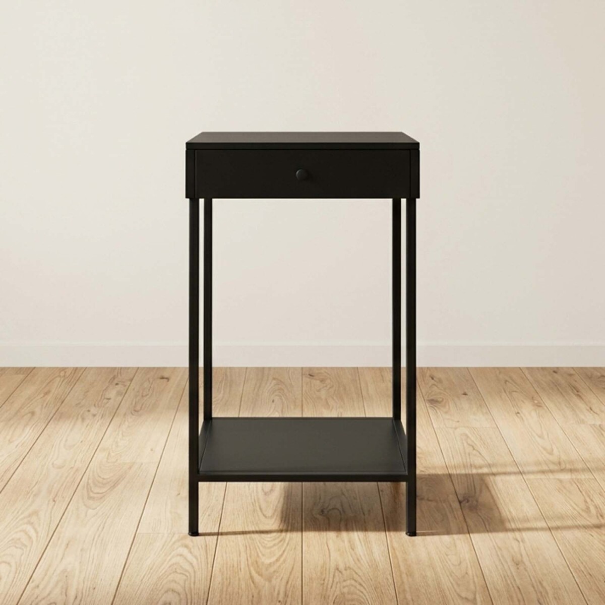 MESA LATERAL ALTA - METAL NEGRO OLIVIA 