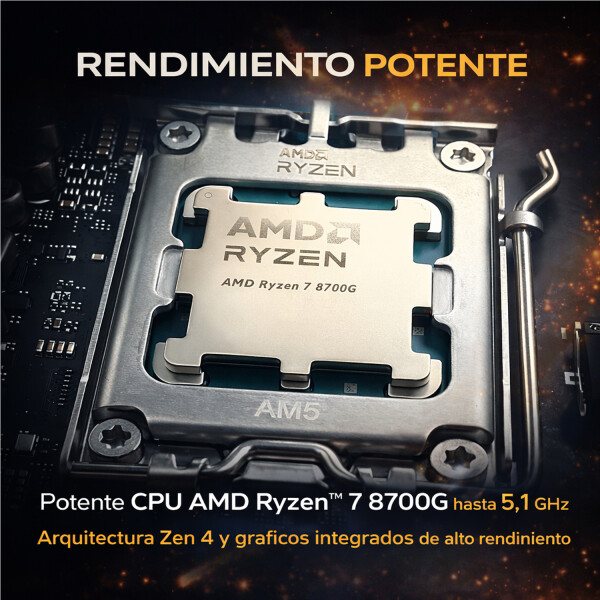Procesador Amd Ryzen 7 8700f Am5 CPU AMD RYZEN 7 8700F AM5 BOX