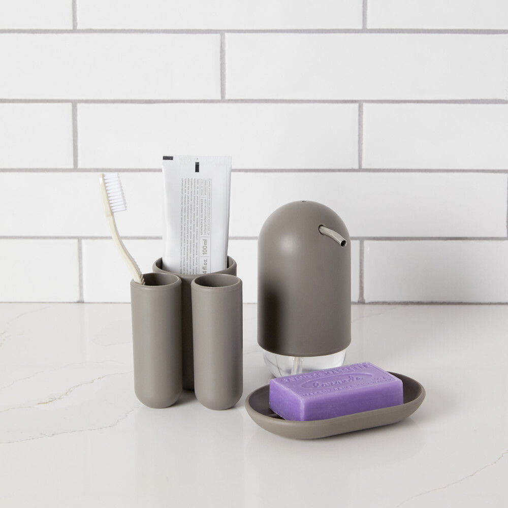 DISPENSADOR POLIPROPILENO GRIS UMBRA TOUCH
