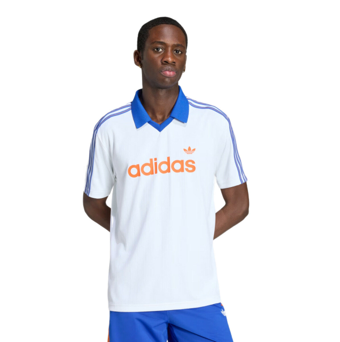 Remera Adidas Pinstr Jsy - Blanco 