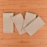 Set X 4 Servilletas Cretona Beige Unico