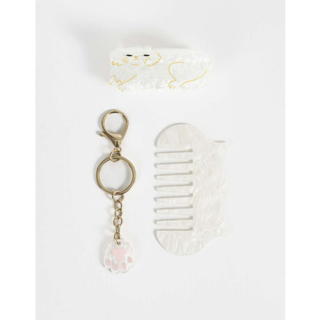 Set De Accesorios Regalables Blanco Crudo