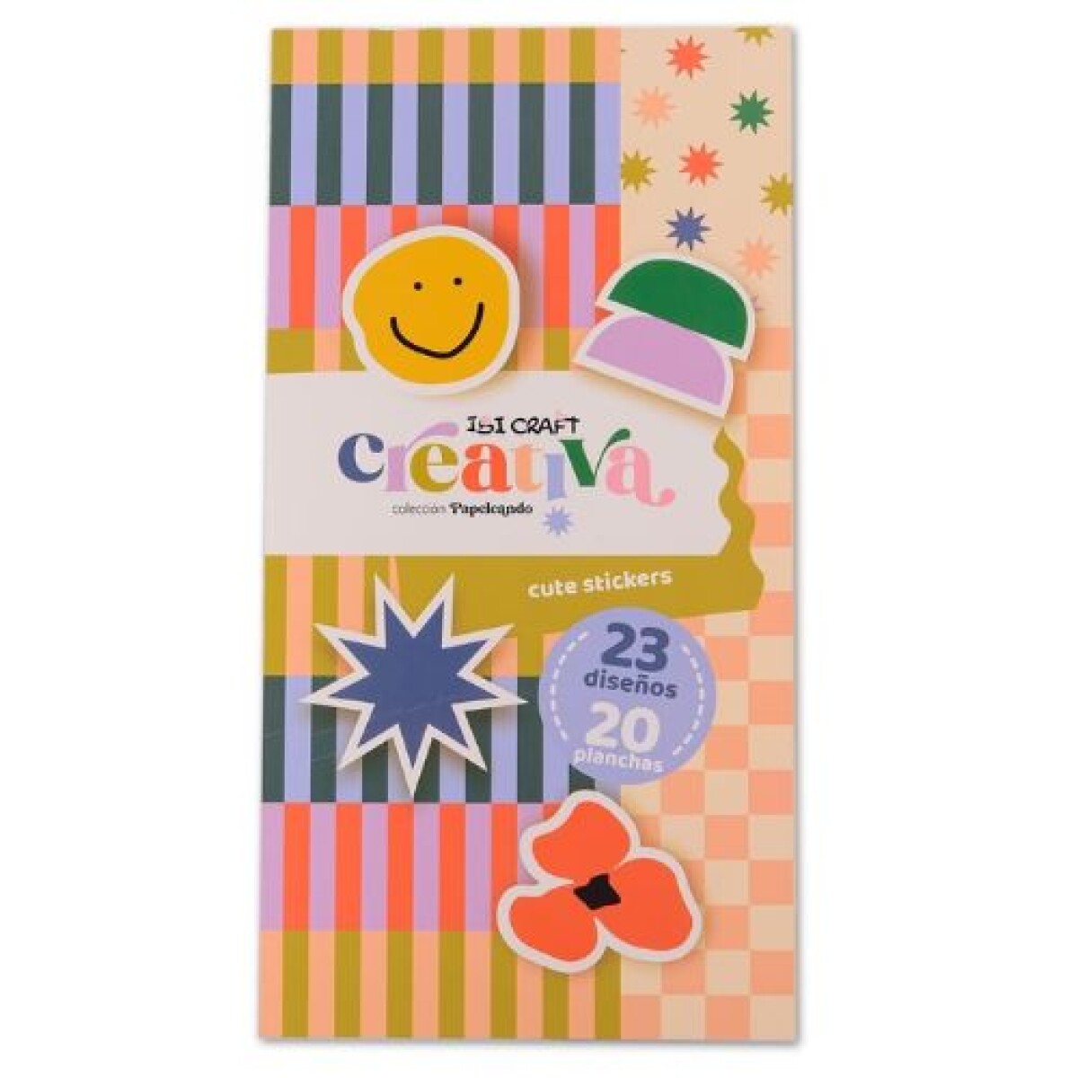 Block de stickers 20 hojas Creativa - Block De Stickers 20 Hojas Creativa 