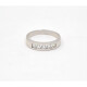 Anillo Medio Sinfin En Oro 18K Blanco Y Brillantes Anillo Medio Sinfin En Oro 18K Blanco Y Brillantes