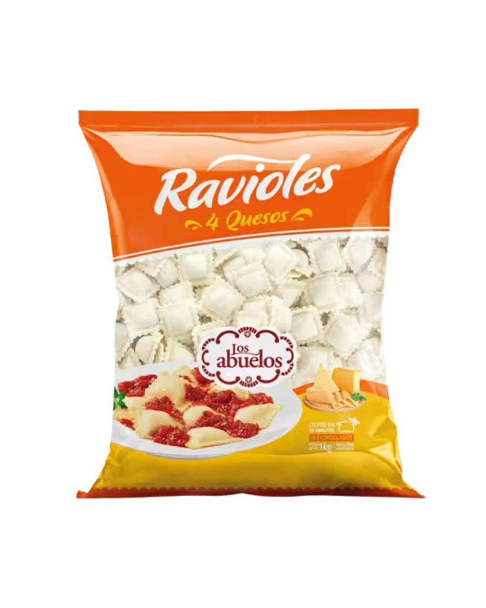 RAVIOLES 4 QUESOS LOS ABUELOS 1KG 