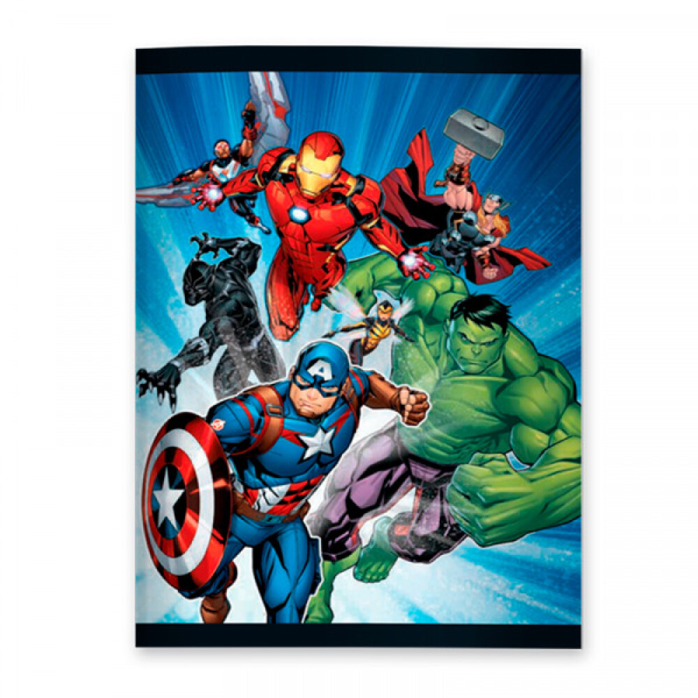 Cuaderno Avengers Tapa Flexible Rayado Engrampado 96 Hojas 60 Grs CUADERNO AVENGERS TAPA FLEXIBLE RAYADO ENGRAMPADO 96 HOJAS 60 GRS