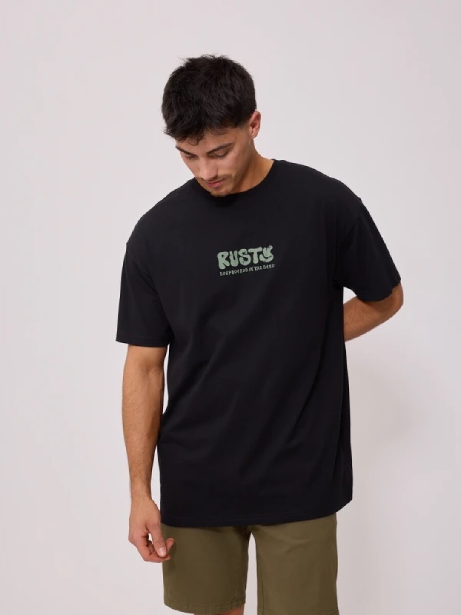 T-SHIRT RUSTY FURTADO - NEGRO 