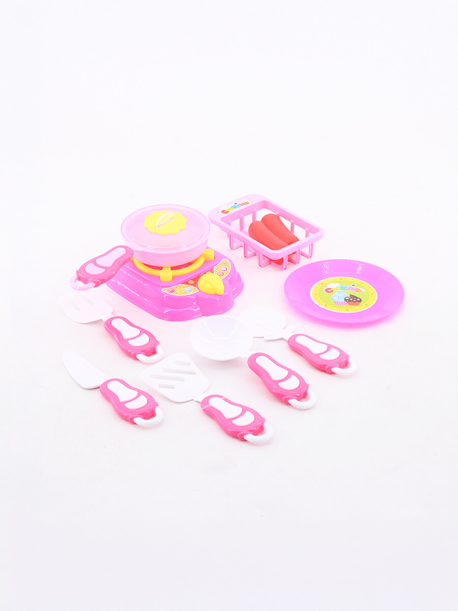 SET DE COCINA MY KITCHEN - ROSADO 