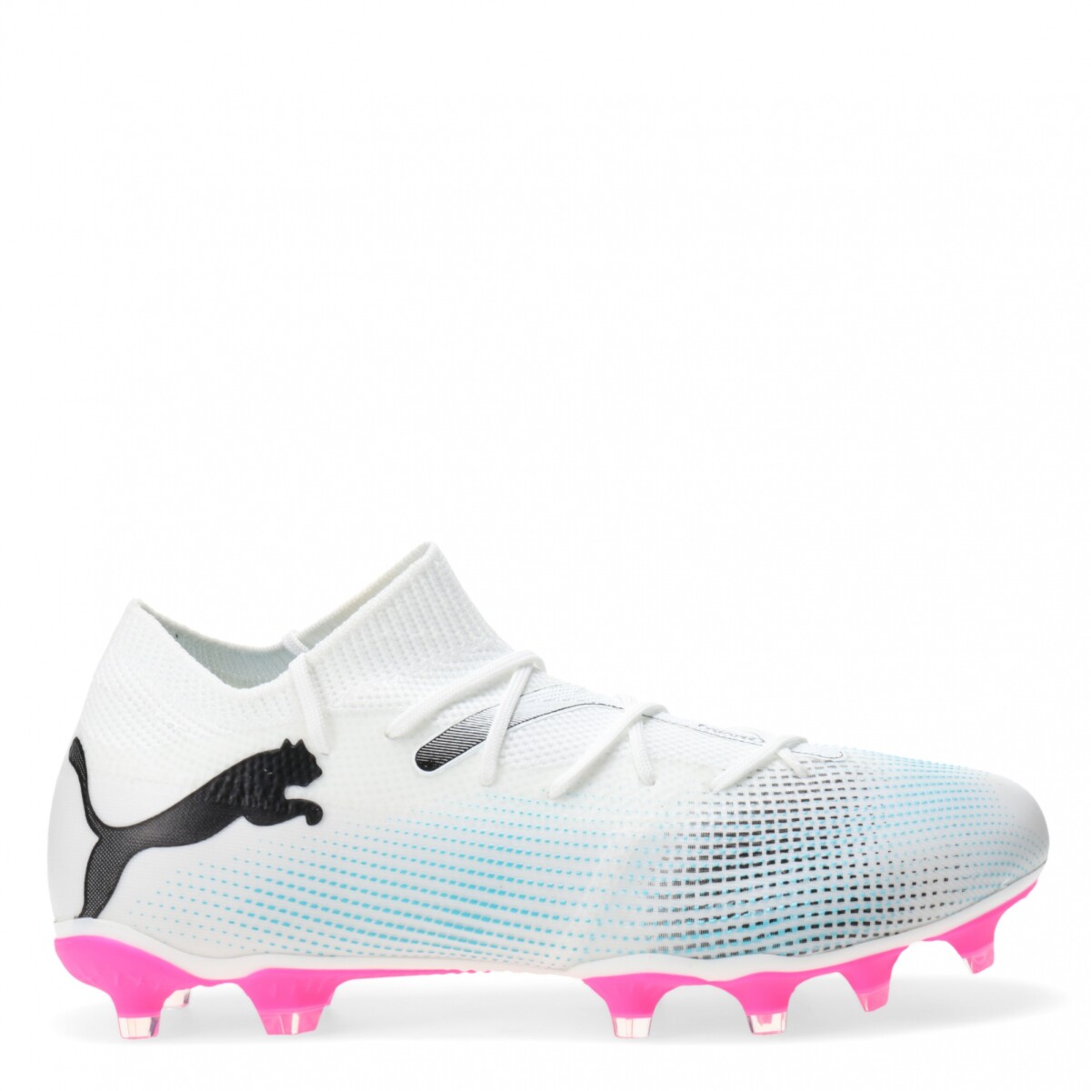 Championes de Hombre Puma Fútbol 11 Future 7 Match Puma - Blanco - Negro - Celeste 