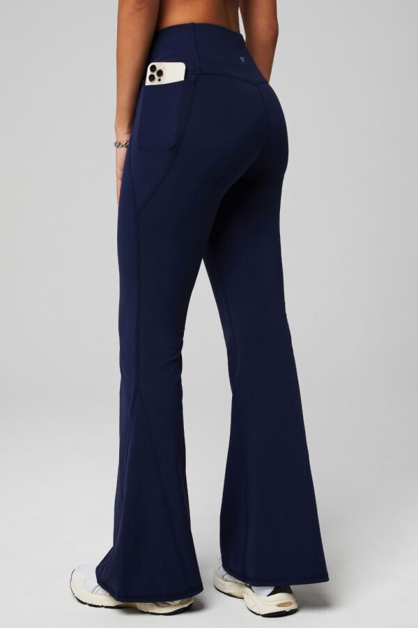 Pantalón Oasis High-Waisted Crossover Flare Mujer Deep Navy