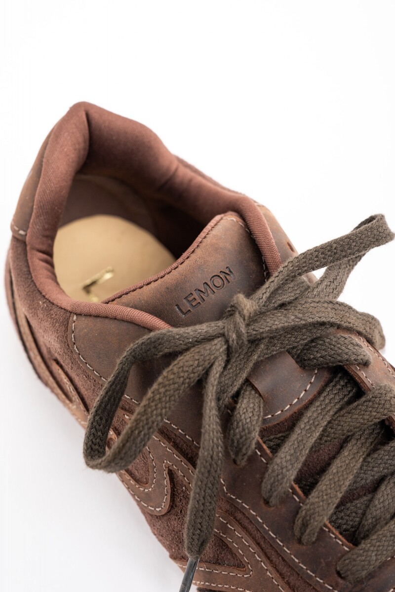 Zapatilla Combinada Chocolate