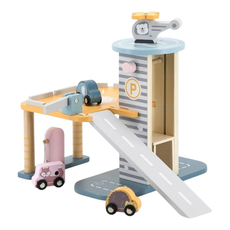 Juego de Parking Garaje en Madera Polar B Juego de Parking Garaje en Madera Polar B