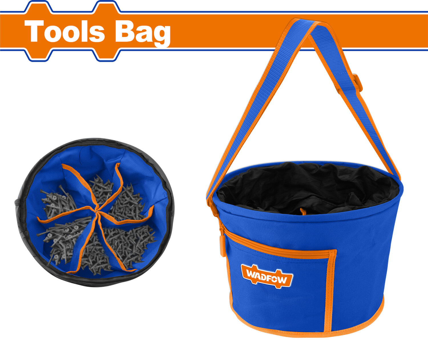BOLSO PORTA INSUMOS C 7 BOLSILLOS WADFOW WTG8101 