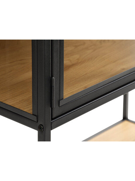 Vitrina TRAPPEDAL roble/negro Vitrina TRAPPEDAL roble/negro