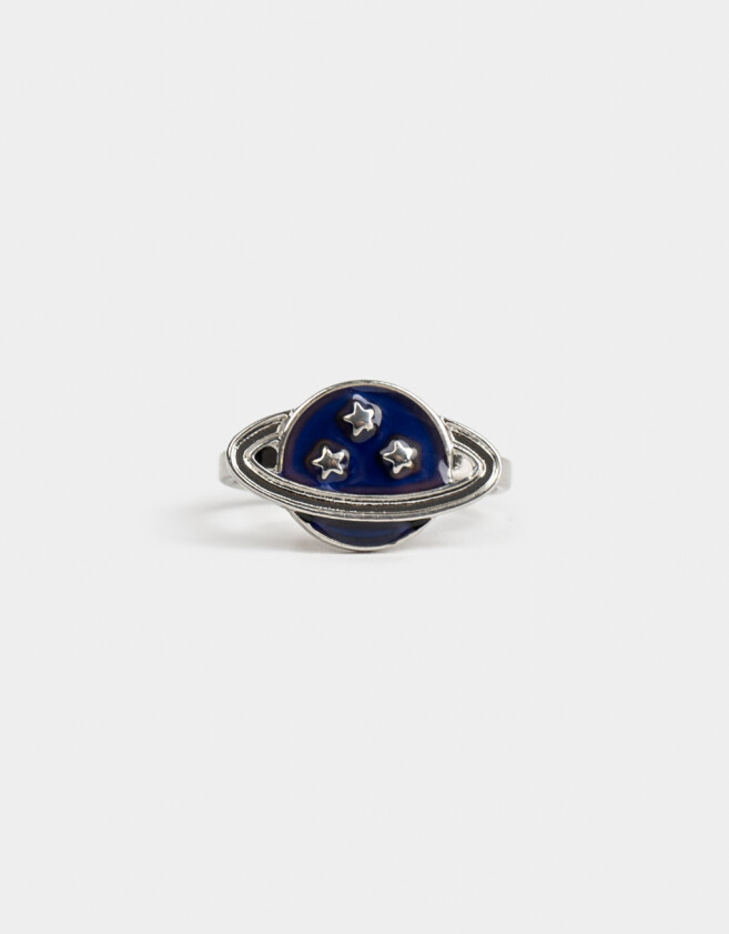 Anillos Medianos y Grandes Mood Anillo Planeta Mood - Plateado