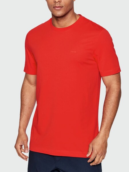 Hugo Boss - Remera regular Fit en algodón Rojo
