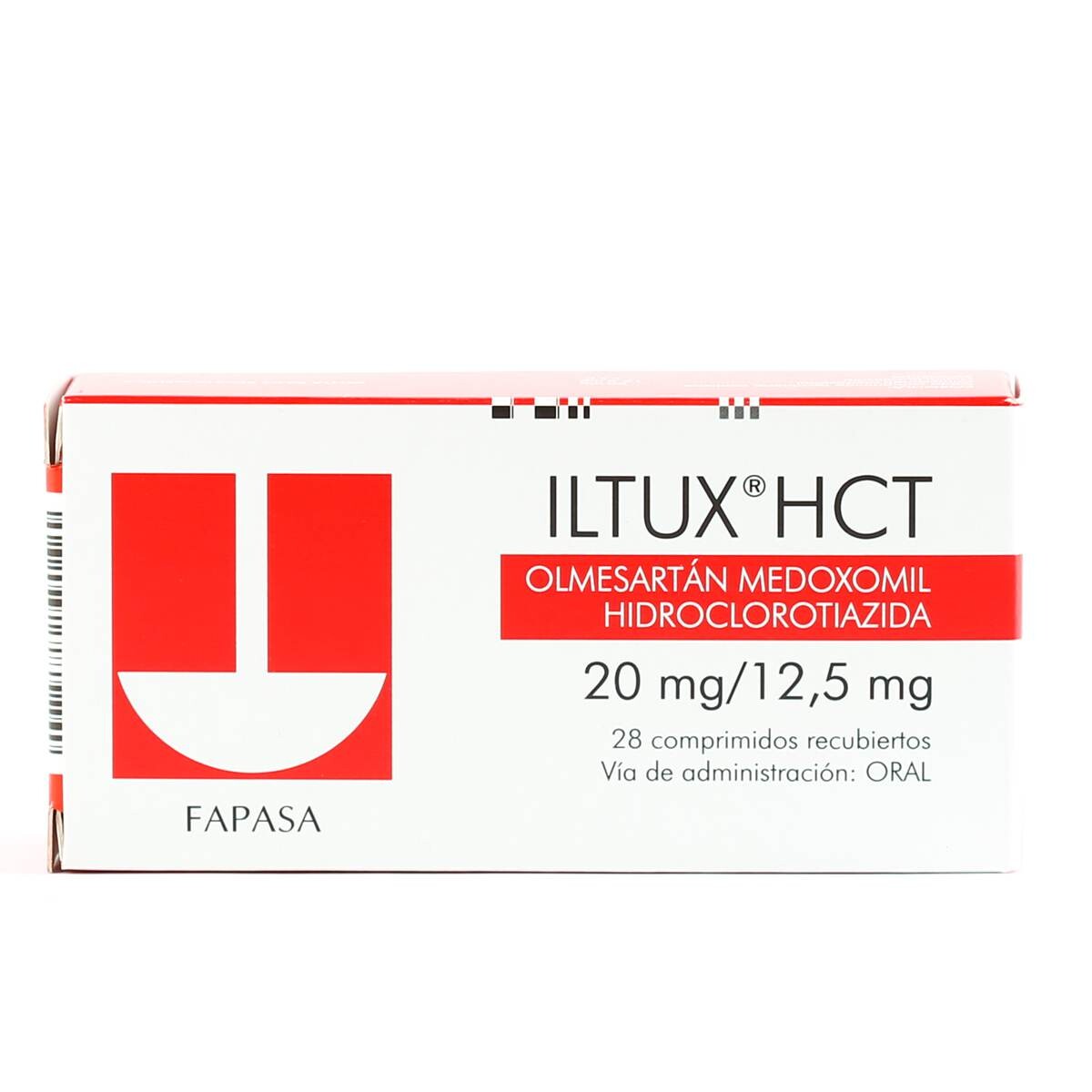 ILTUX HCT 20 MG. / 12,5 MG CJ X 28 COMP. 