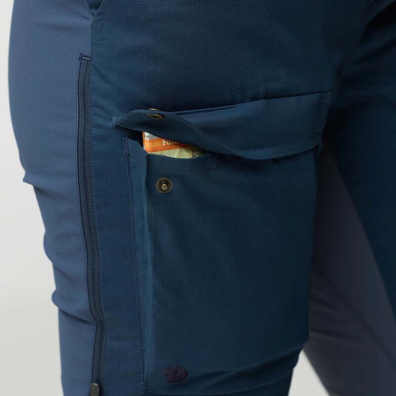 Pantalón Fjallraven Abisko Hybrid Trail Trs W Mujer Black