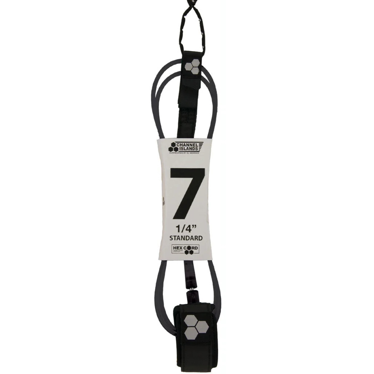 Leash - Channel Islands - Standard - 7ft 1/4'' (6.35mm) - Hex Cord 