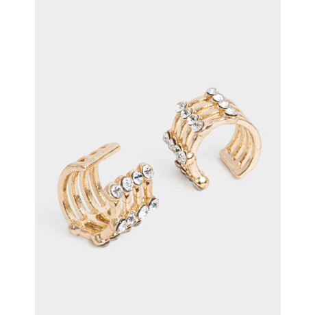 Bijou Cuff Con strass Dorado