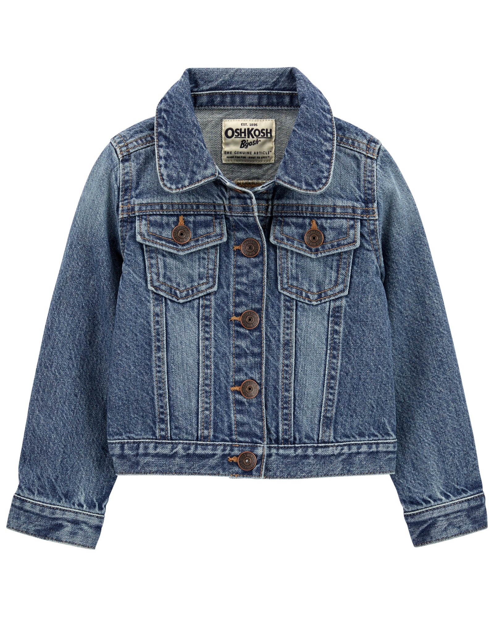 Campera de Jean Clásica Sin color