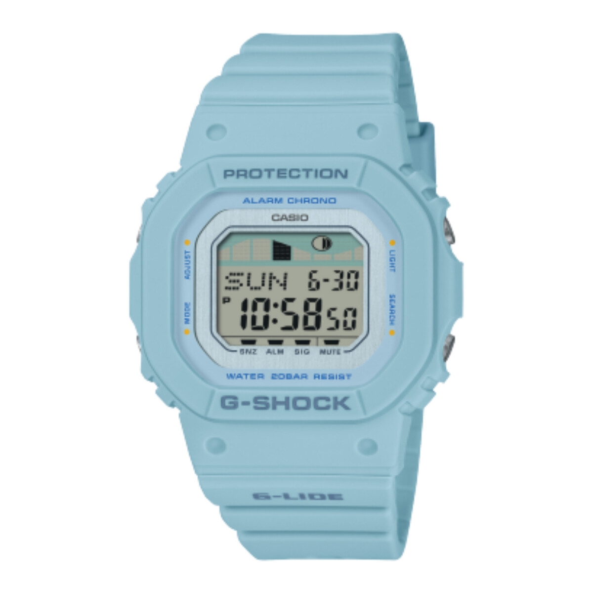 Reloj Casio Silicona Depotivo Verde Agua 