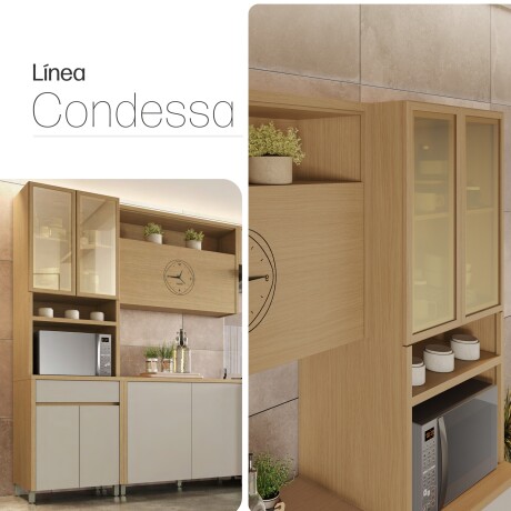 JUEGO MODULAR PARA COCINA INCLUYE AEREO BAJO MESADA Y TORRE GAMAS DE BEIGE