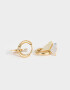 Aros Argollas Premium Gold Aros Argollas De Mariposa - Dorado