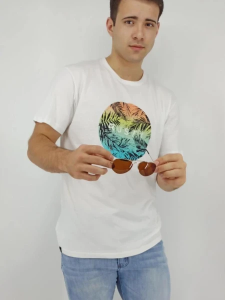 T-SHIRT RUSTY FILIPE BLANCO