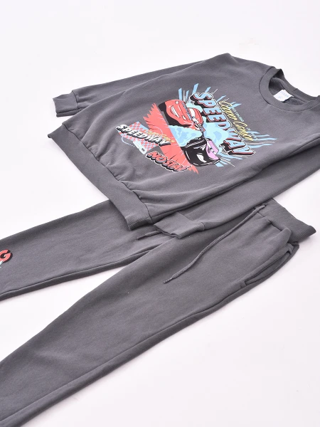 CONJUNTO CARS SPEED WAY GRIS