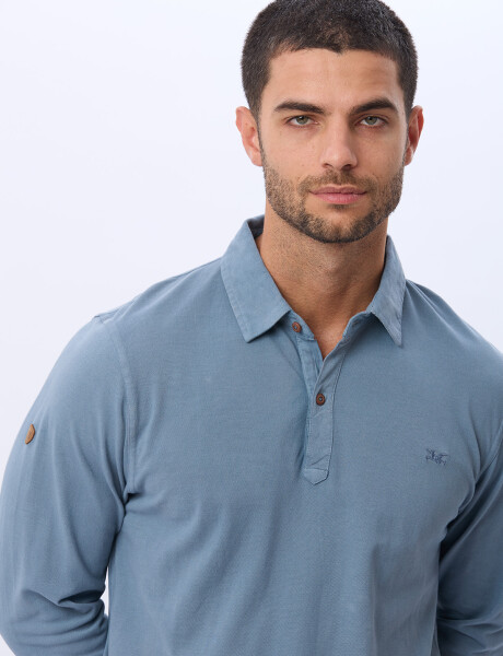 REMERA POLO LISA PIQUE Piedra