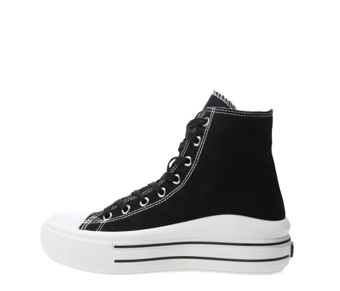 Championes de Mujer Miss Carol Ray Tipo Bota Con Plataforma Negro