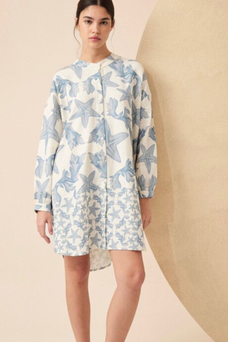 VESTIDO CAMISERO CRETA FUCSIA