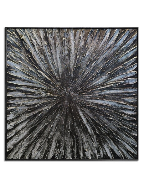 CUADRO CANVAS 60x60cm MARCO PINTURA FLOR GRANDE CUADRO CANVAS 60x60cm MARCO PINTURA FLOR GRANDE