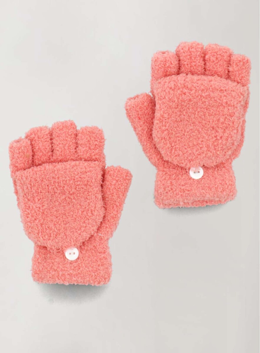 Guantes cozy sin dedos - Rosado 
