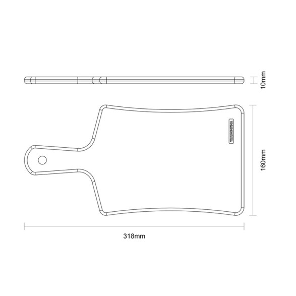 Tabla con mango, línea DELICATE -TRAMONTINA TB1503