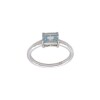 Anillo Solitario-Plata rodinada-Piedra Topacio azul-AN2012 conpiedra