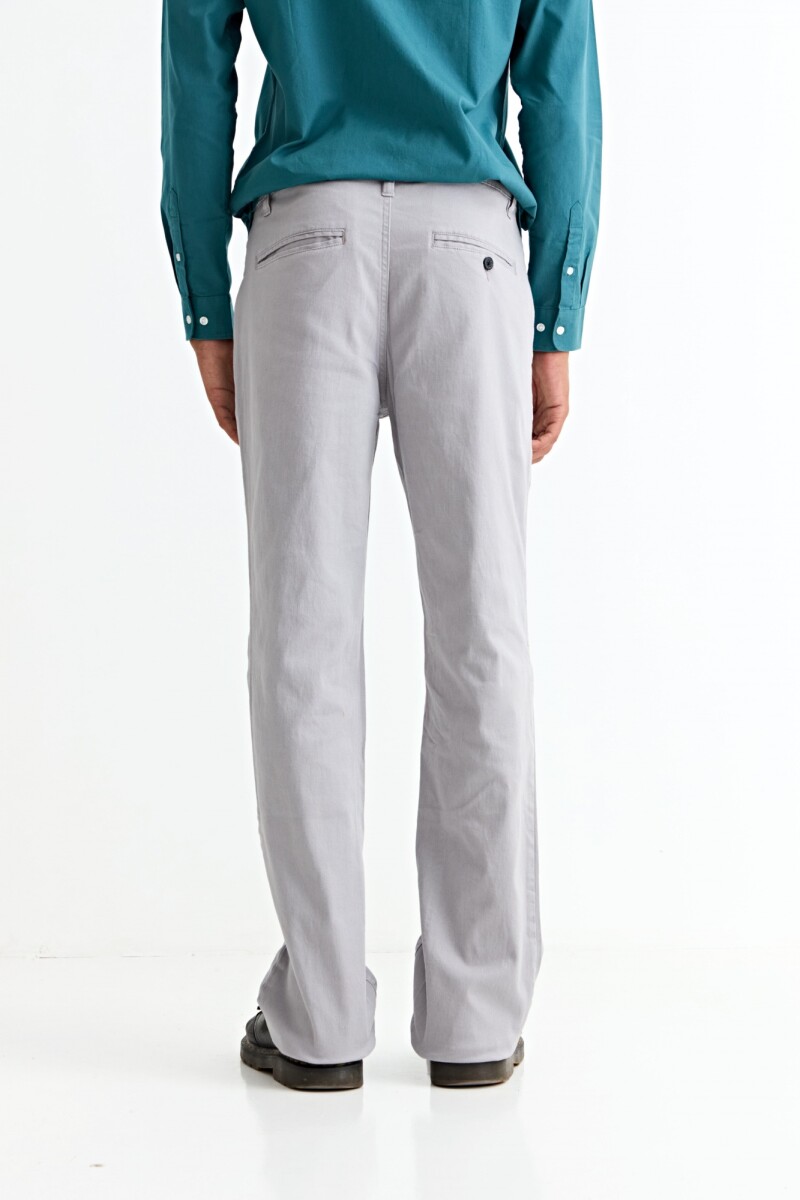 Pantalón recto GRIS