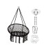 Hamaca Paraguaya Silla Colgante Redonda Interior Exterior Jardin Patio Imback Color Negro Hamaca Paraguaya Silla Colgante Redonda Interior Exterior Jardin Patio Imback Color Negro