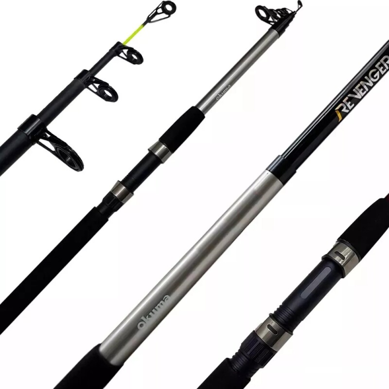 Combo Caña Okuma Telescópica 2,40 Mts + Reel + Tanza Combo Caña Okuma Telescópica 2,40 Mts + Reel + Tanza