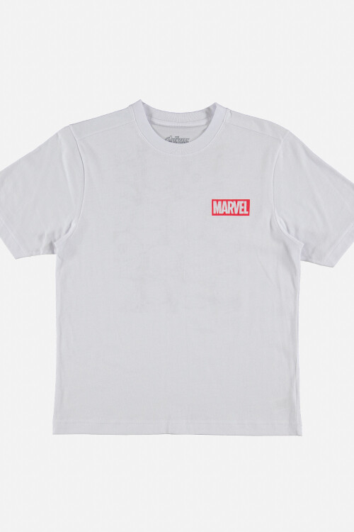 T-shirt de niño teen Marvel BLANCO