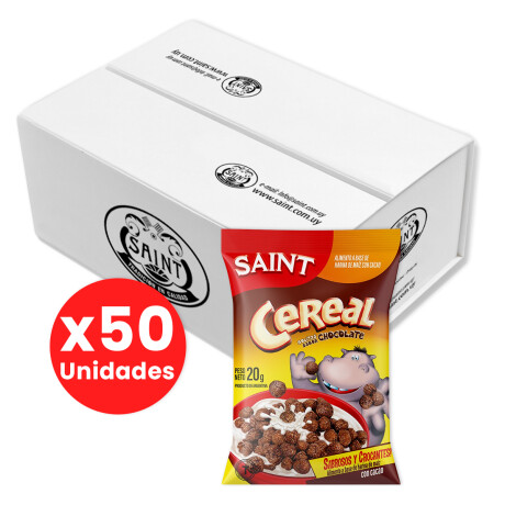 Caja X50 Paquetes de Cereales Bolitas de Chocolate 20G 001